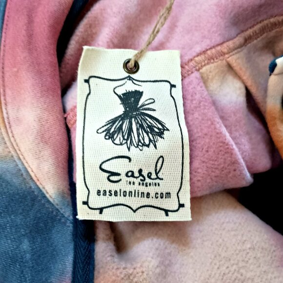 NWT! EASEL PILCRO Multi COLOR TIE DYE BUTTON DOWN SHACKET - Picture 2 of 7